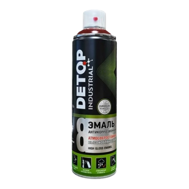 Detop RAL 3005 DETOP №8 - Weatherproof high-gloss enamel - Red wine - Aerosol DTI-A07771 – buy in Troitsk | carpaint.kz
