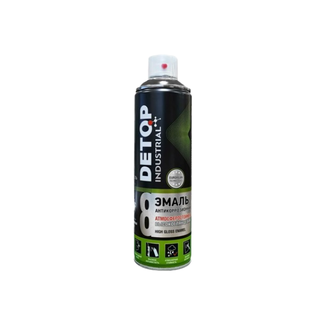 Detop RAL 7024 DETOP №8 - Weather-resistant high-gloss enamel - Graphite gray - Aerosol DTI-A07769 – buy in Troitsk | carpaint.kz