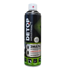 RAL 9005 DETOP №8 - Weatherproof enamel high gloss - Black - Aerosol
