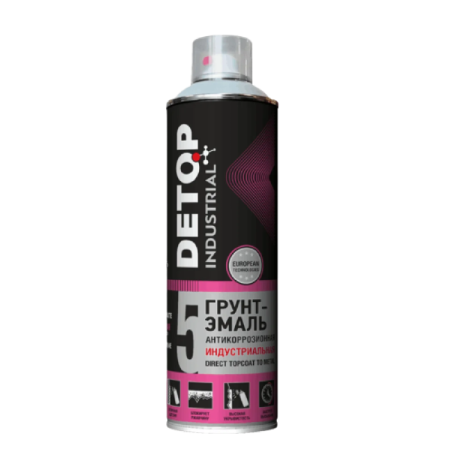 Detop RAL 9005 Anti-corrosion industrial primer enamel DETOP No. 5 black, aerosol 650 ml DTI-A07733 – buy in Troitsk | carpaint.kz