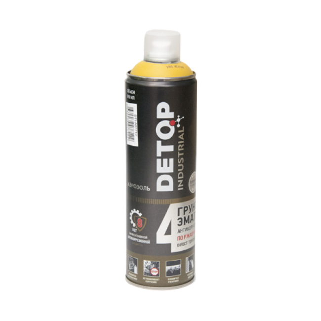 Detop RAL 1005 Anti-corrosion primer-enamel for rust 3 in 1 DETOP No. 4, yellow, aerosol 650 ml DTI-A07712 – buy in Troitsk | carpaint.kz