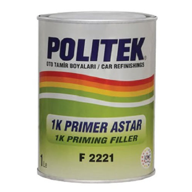 POLITEK 1K Грунт Серый PRIMER FILLER 1л. F2221-G – купить в Троицке | Politek | carpaint.kz