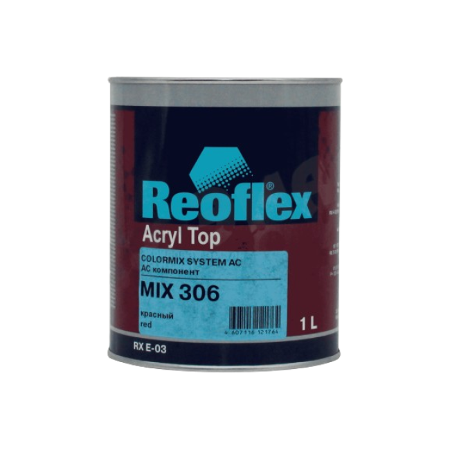 306 MIX Акриловая эмаль 4+1, Красная, 1л RX E-03-306-1000 – купить в Троицке | Reoflex | carpaint.kz