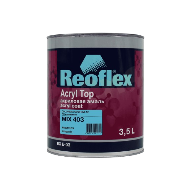 Reoflex 403 MIX 丙烯酸珐琅 4+1，洋红色，3.5l RX E-03-403-3500 图片 – 特罗伊茨克 | carpaint.kz