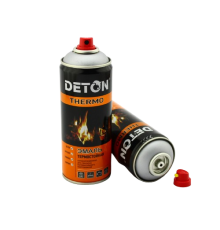 DETON THERMO - Эмаль термостойкая - Серебристая - Аэрозоль, 520 мл
