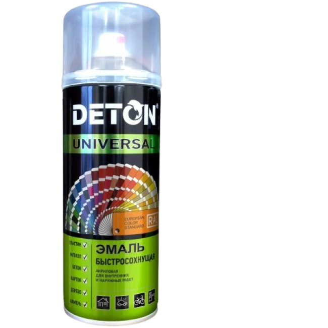 RAL 3005 DETON UNIVERSAL - Алкидті эмаль - Рубин, ауа райына төзімді, аэрозоль, 520 мл DTN-A70646 – Троицкіде сатып алу | Deton | carpaint.kz