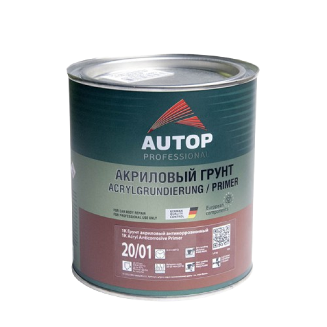 AUTOP 20/01 - коррозияға қарсы акрил праймер - сұр түсті - банка, 1 кг ATP-PR20/01-08/P3 – Троицкіде сатып алу | Autop | carpaint.kz