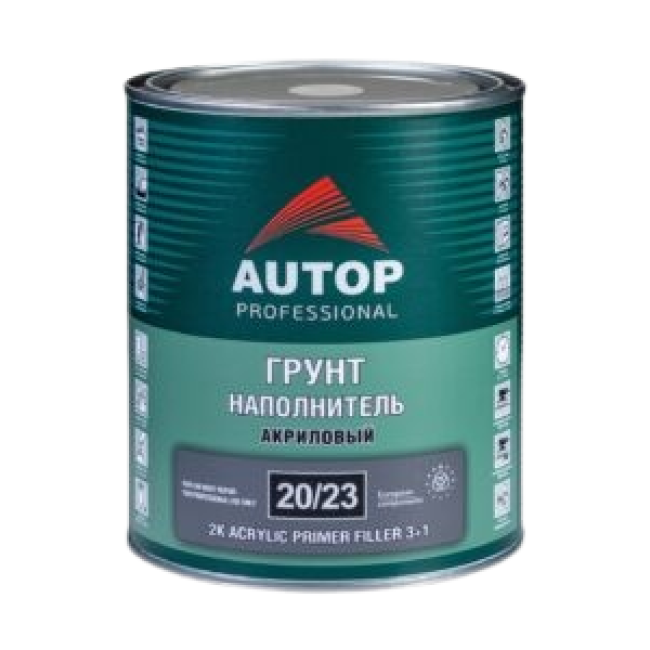 AUTOP 20/23 - 2K Грунт-наполнитель акриловый 3+1 - Серый - Банка, 1л ATP-PR20/23-1/P3 – купить в Троицке | Autop | carpaint.kz