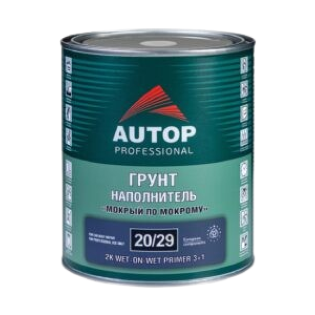 AUTOP 20/29 - 2K Грунт-наполнитель мокрый по мокрому 3+1 - Серый - Банка, 1л ATP-PR20/29-1/P3 – купить в Троицке | Autop | carpaint.kz