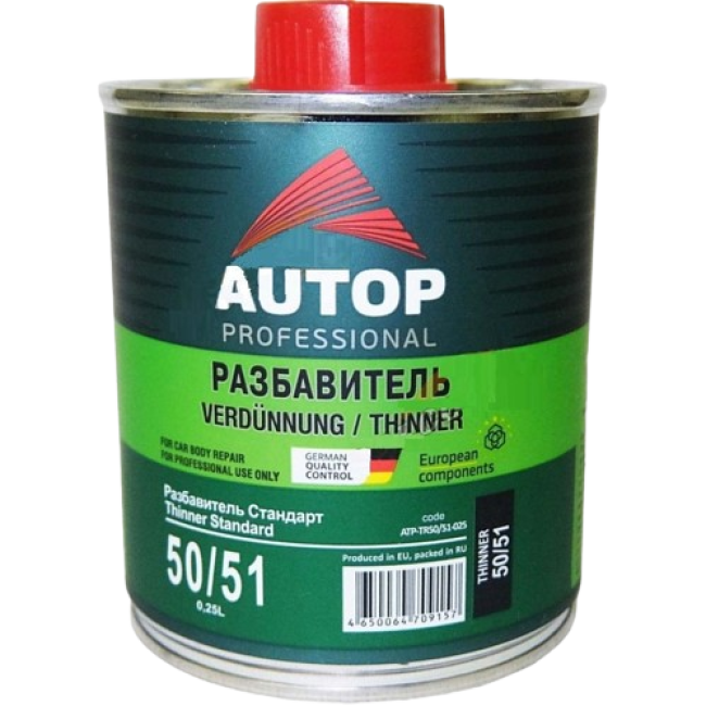 AUTOP 50/51 - Разбавитель Стандарт акриловый - Банка, 0.25л ATP-TR50/51-025 – купить в Троицке | Autop | carpaint.kz